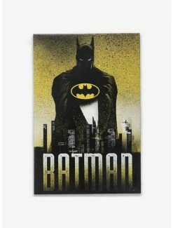 New 💯 DC Comics The Batman Skyline Canvas Wall Decor 🔔