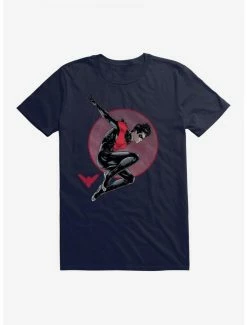 Best deal 🥰 DC Comics Batman Nightwing Red Suit Jump T-Shirt ⌛