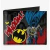 Coupon 👍 DC Comics Batman Action Poses Whoom Canvas Bifold Wallet ⭐