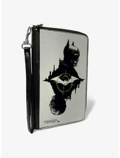 Hot Sale ✨ DC Comics The Batman Movie Batman and Riddler Poses and Logos Cityscape Zip Around Wallet 🧨