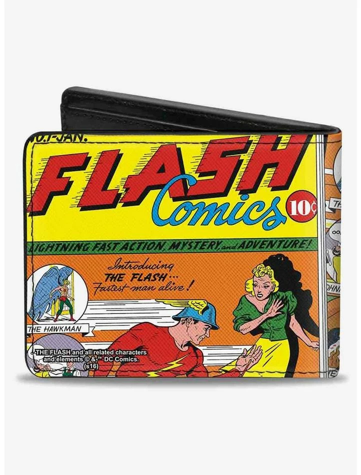 Cheapest π DC Comics Classic Flash Comics Issue 1 Introducing Flash Cover Pose Bifold Wallet π - Image 2