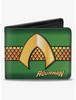Top 10 ๐ DC Comics Aquaman Classic Icon Scales Stripe Bifold Wallet ๐