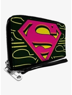 Top 10 🔥 DC Comics Superman Shield Close Up Hot Zip Around Wallet 🌟