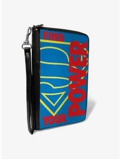 Top 10 🎉 DC Comics Superman Shield Find Your Power Zip Around Wallet 😍