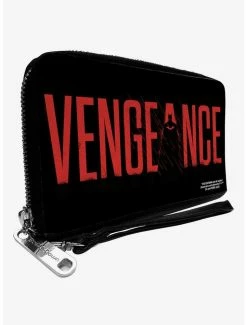 Promo ๐คฉ DC Comics The Batman Movie Vengeance Silhouette Zip Around Wallet ๐คฉ