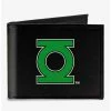 Promo 🔥 DC Comics Lantern Logo Close Up Canvas Bifold Wallet 🌟