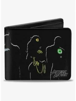 Flash Sale 🧨 DC Comics Justice League 5 Superhero Group Pose Bifold Wallet 🌟