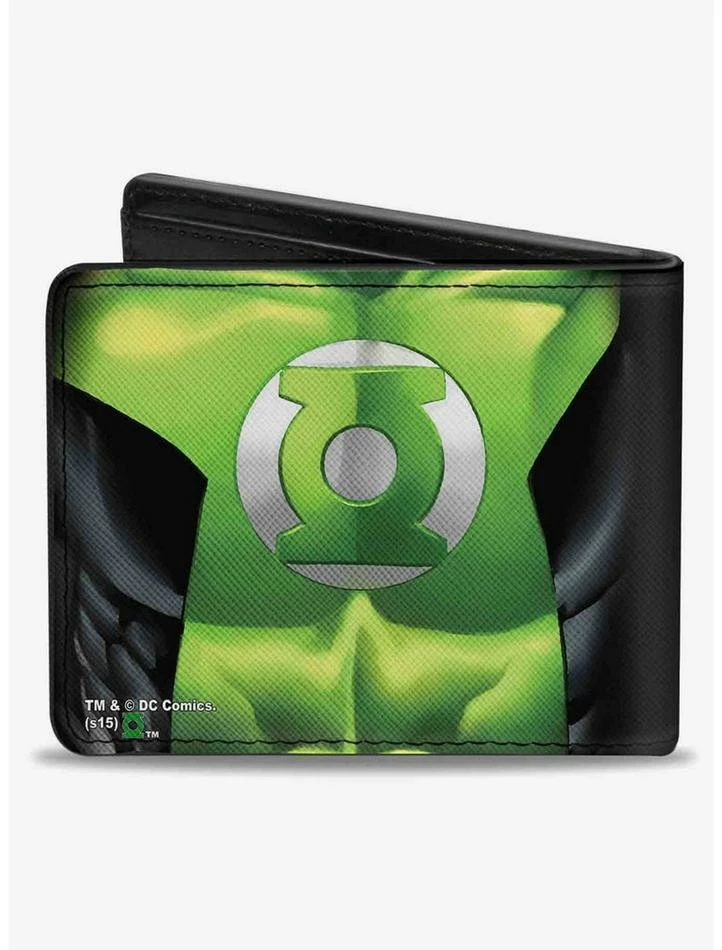 Wholesale ๐ DC Comics Lantern Chest Logo Bifold Wallet โญ - Image 2