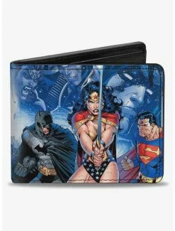 Cheap ❤️ DC Comics Justice League Infinite Crisis Issue 1 Cover Capes Sword Bifold Wallet 🛒