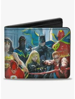 Wholesale 😉 DC Comics Justice League of America Issue 12 Superhero Cover Pose Bifold Wallet 🥰