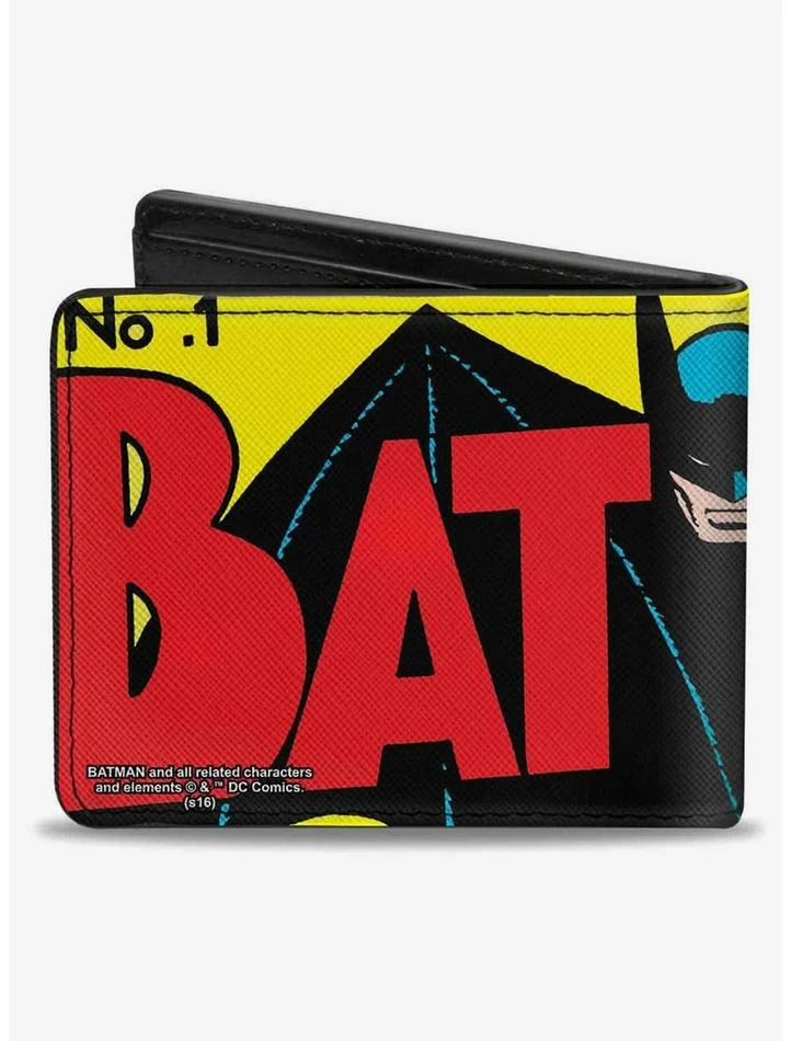 Buy ๐ DC Comics Classic Batman Issue 1 Robin Batman Logo Close Up Cover Pose Bifold Wallet ๐ฅ - Image 2