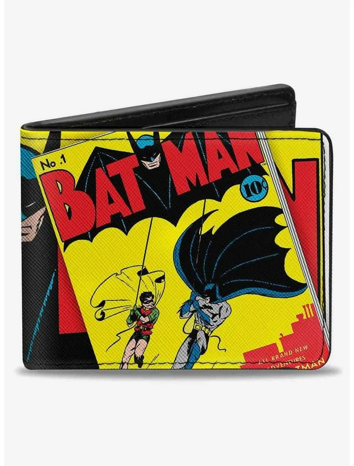 Buy ๐ DC Comics Classic Batman Issue 1 Robin Batman Logo Close Up Cover Pose Bifold Wallet ๐ฅ