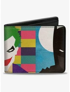 Deals 🌟 DC Comics Joker Batman Face Juxtaposition Bifold Wallet ✔️