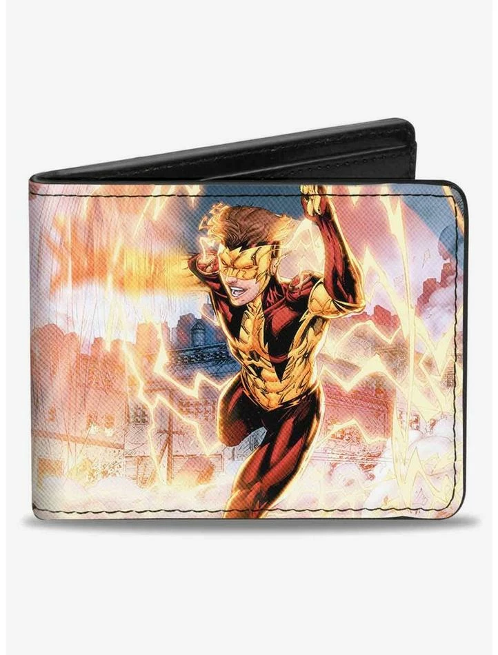 Outlet ๐ DC Comics New 52 Vibe Issue 3 Vibe and Kid Flash Cover Pose Bifold Wallet ๐