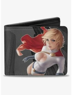 Brand new 🔔 DC Comics Power Girl Up Up Away Issue 27 Cover Pose Buildings Bifold Wallet 👍