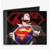 Top 10 👏 DC Comics Superman Forever Clark Kent Transition Shield Canvas Bifold Wallet 🧨