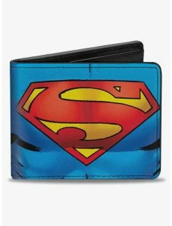Deals 🎁 DC Comics Superman Galactic Battle Chest Logo Bifold Wallet 👏
