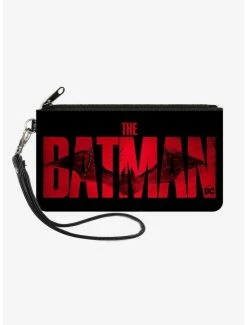 Discount ✨ DC Comics The Batman Movie Bat Title WeaTheCanvas Zip Clutch Wallet 🔔