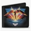 Coupon 💯 DC Comics Wonder 👩 Woman 1984 Golden Armor Pose Logo Topography Bifold Wallet 🥰