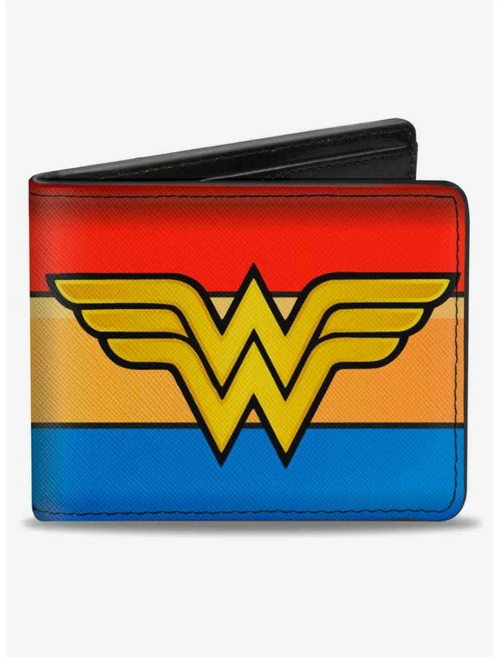 Buy ✔️ DC Comics Wonder 👩 Woman Logo Stripe Bifold Wallet 🌟
