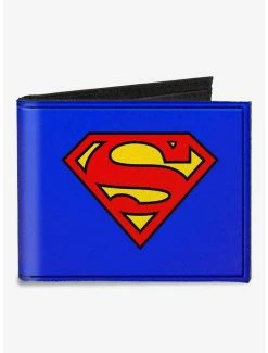 Hot Sale 😍 DC Comics Superman Shield Canvas Bifold Wallet 🥰