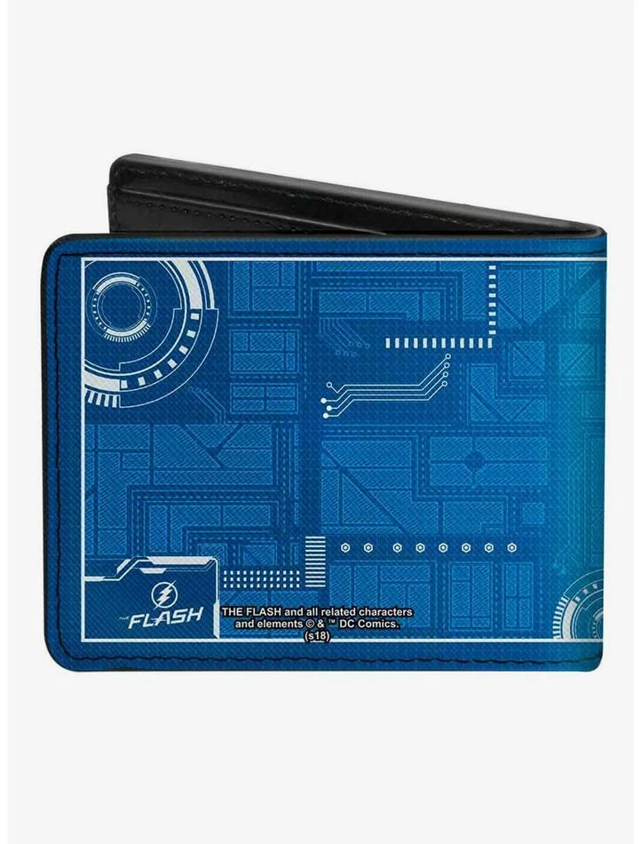 Discount 🥰 DC Comics The Flash Star Laboratories Circuitry Bifold Wallet ⭐ - Image 2