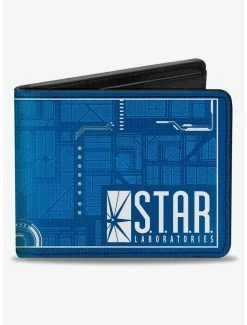 Discount ๐ฅฐ DC Comics The Flash Star Laboratories Circuitry Bifold Wallet โญ