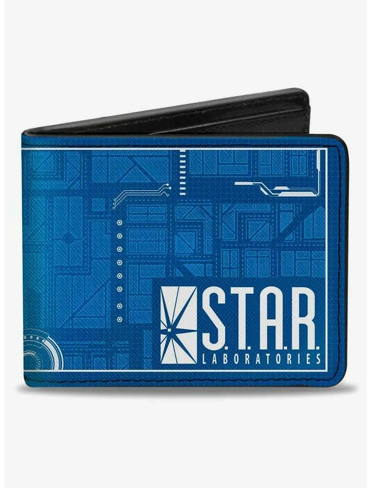 Discount 🥰 DC Comics The Flash Star Laboratories Circuitry Bifold Wallet ⭐
