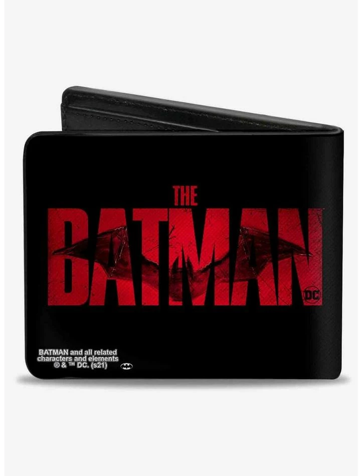 Promo 👏 DC Comics The Batman Movie Bat Title Weathered Bifold Wallet 🛒 - Image 2