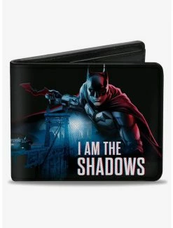 Coupon 🔥 DC Comics The Batman I Am In The Shadows Pose And Bridge Scene Bifold Wallet ❤️